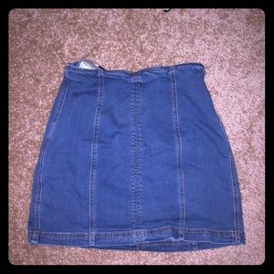 Denim skirt formfitting